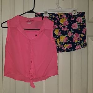 3 piece summer short set
